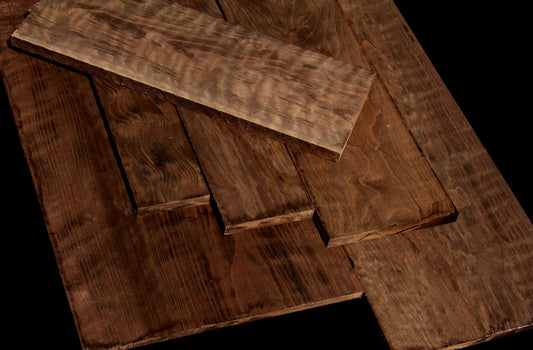 Curly Flamed Peruvian Walnut ~ Extremely Rare Figure!