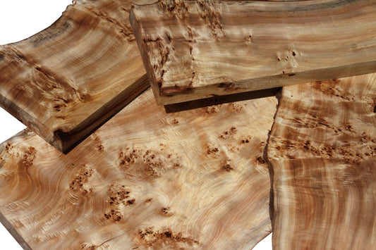 Exquisite European Mappa Burl Slabs & Mini Slabs
