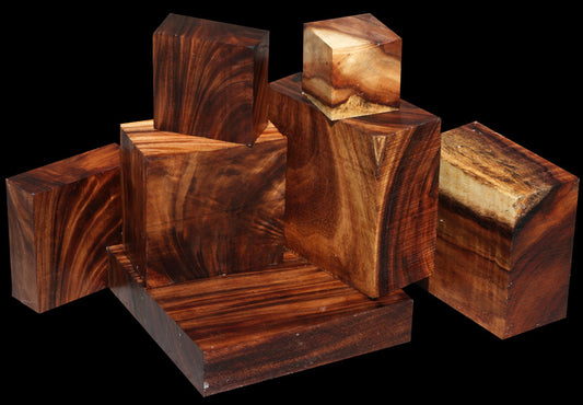 Large Monkeypod Blanks ~ Swirling Chocolate & Iridescent Gold!