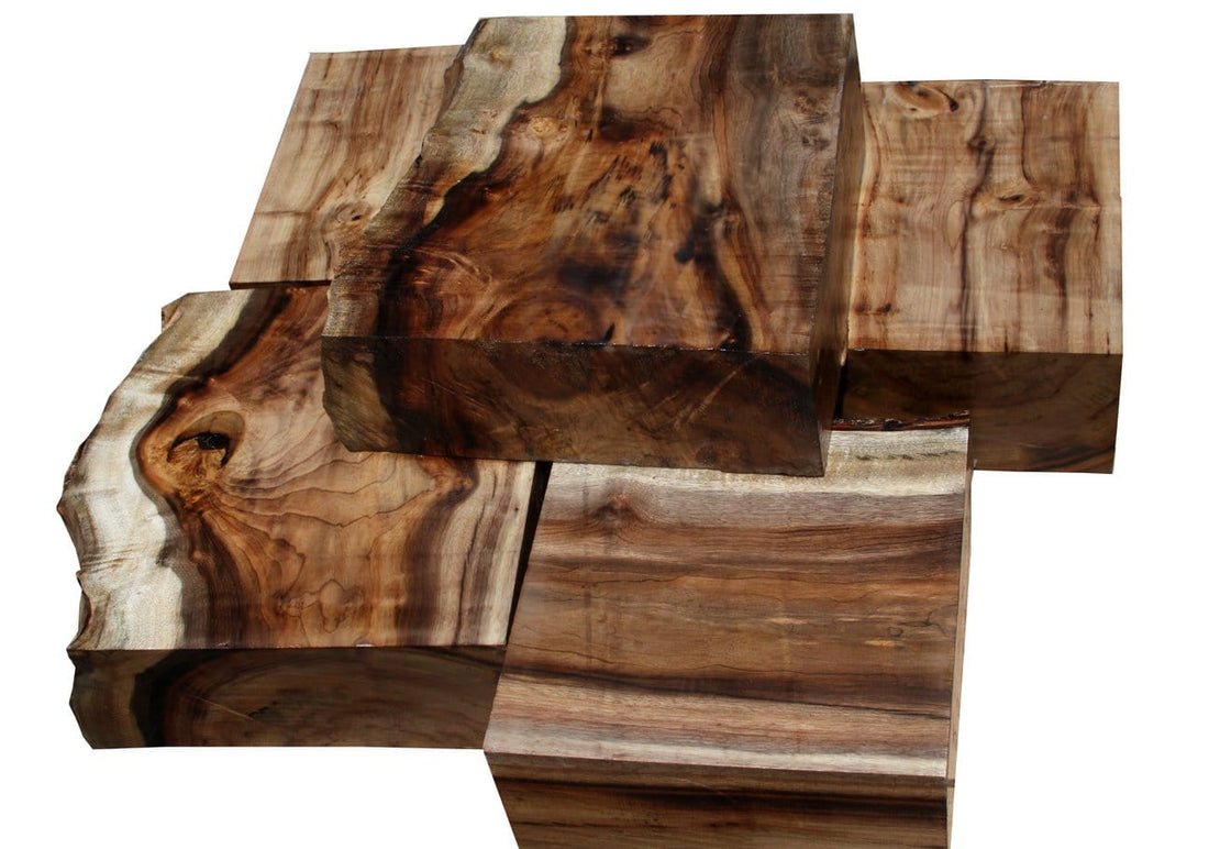 HUGE Myrtle Burl & Chocolate Drizzled Turning Blanks