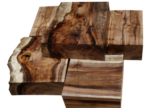 HUGE Myrtle Burl & Chocolate Drizzled Turning Blanks