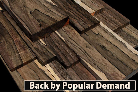 Ziricote Back by Popular Demand, up to 40% Off