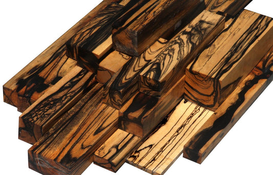 Marbled Black and White Ebony Turning & Lumber