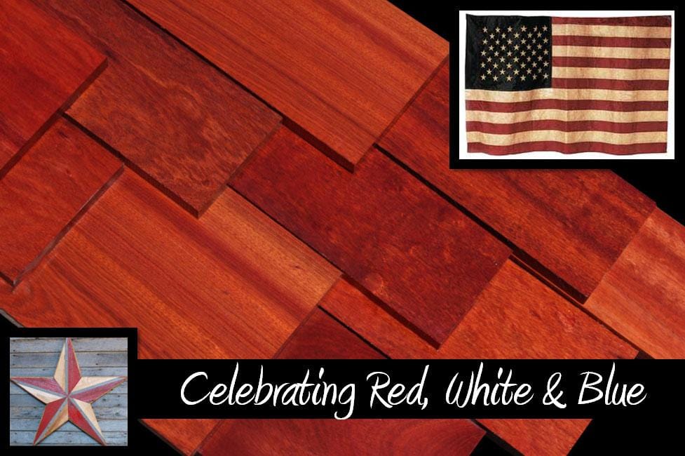 Celebrate Stars Stripes With Red Bloodwood Lumber Cook Woods