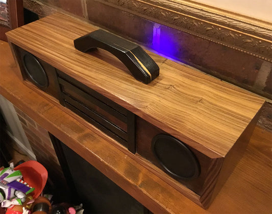 Bluetooth Speaker in Brazilian Rosewood, Bolivian Rosewood, and African Blackwood