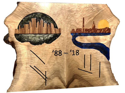 Bookmatched Figured Myrtle with Zebra