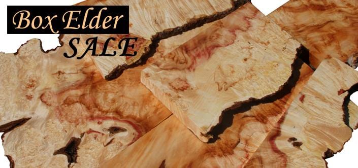 XF Box Elder Burl, Live Edges & Pink Color
