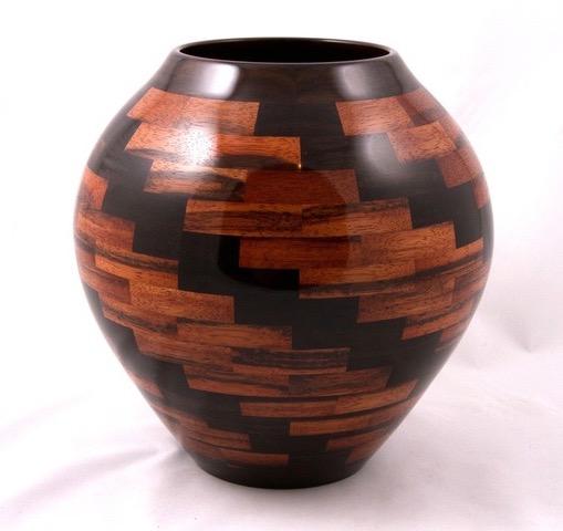 Segmented Wood Vase