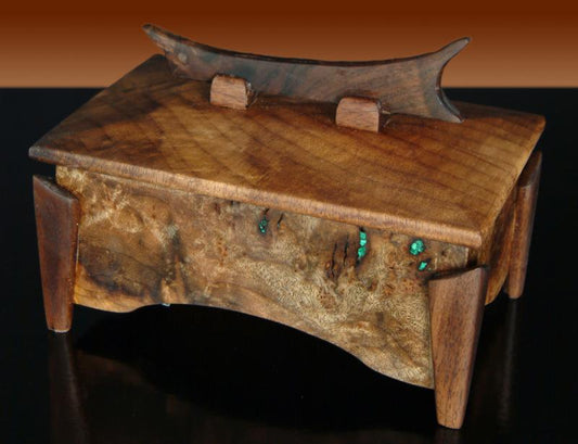 Myrtle Burl & Claro Walnut Box