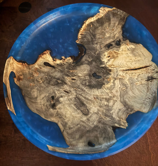 Buckeye Burl Plate
