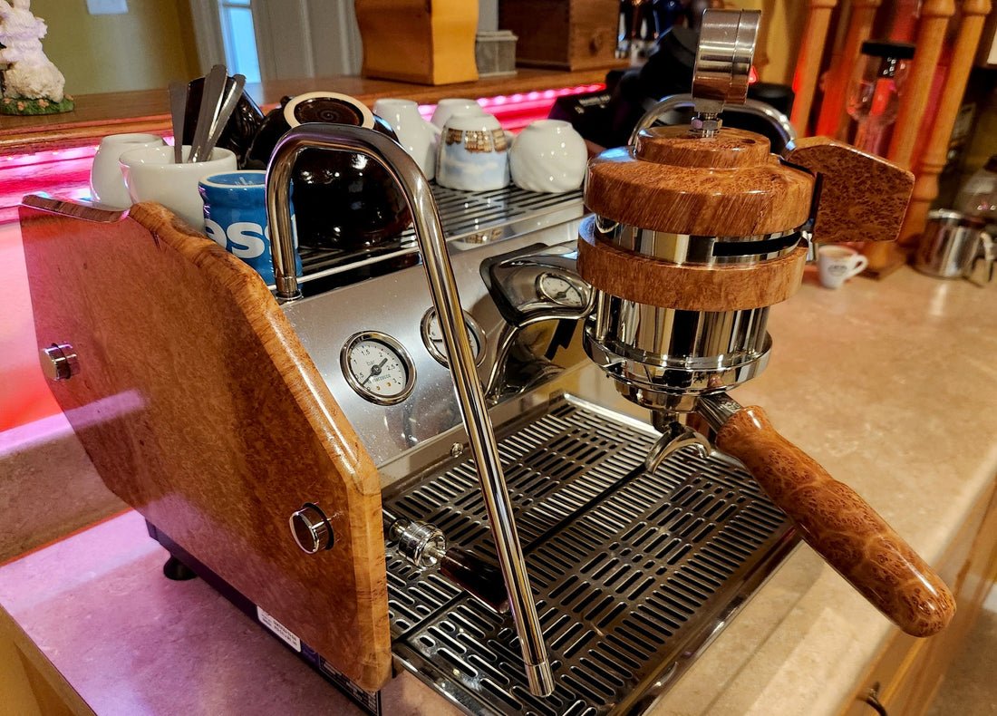 Cappuccino Maker in Red Coolibah