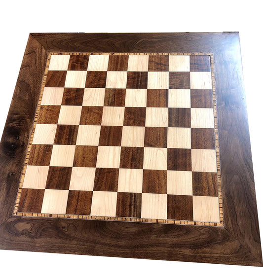 Chess Table in Maple and Walnut
