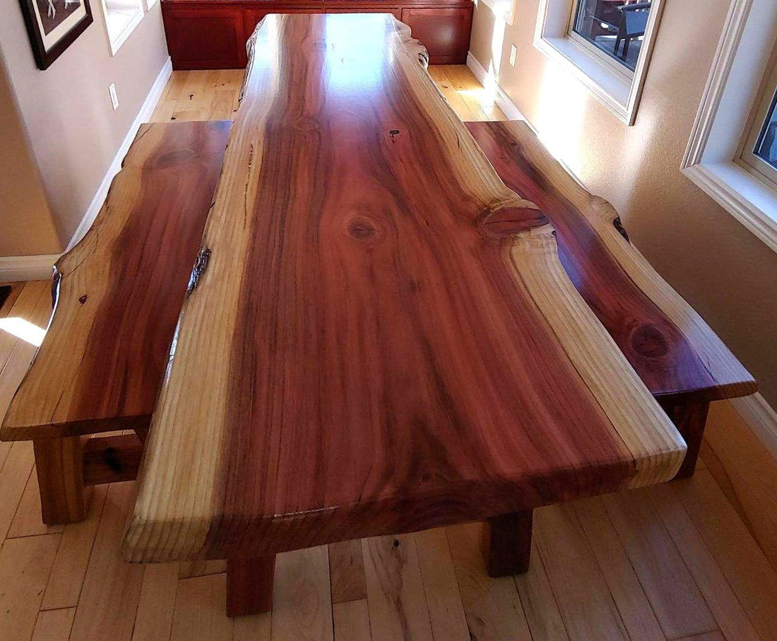 Dining Table in Redwood