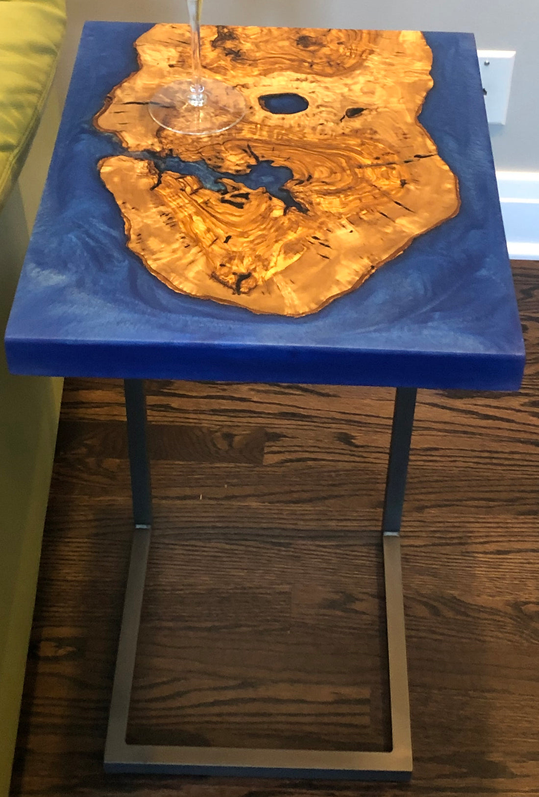 End Table in Olive Wood