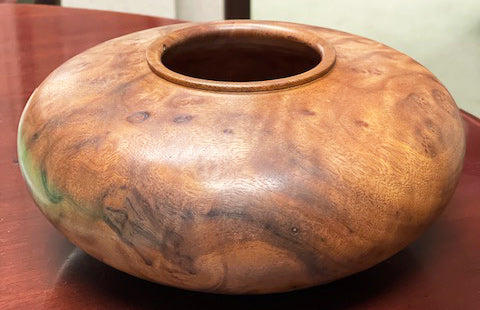 Hollow Form in Camphor Burl