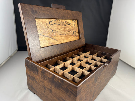 Jewelry Box in Imbuia and Spalted Maple
