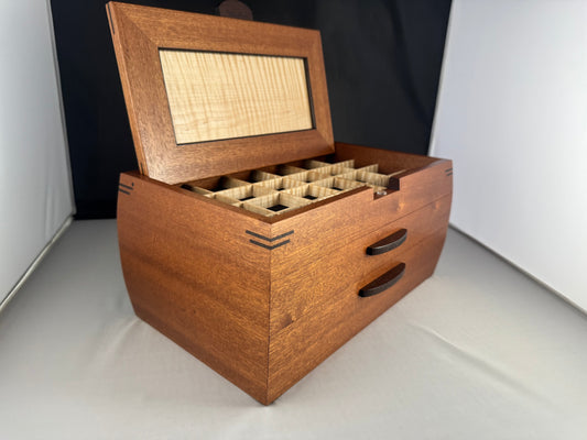 Jewelry Box in Royal Mahogany and Maple