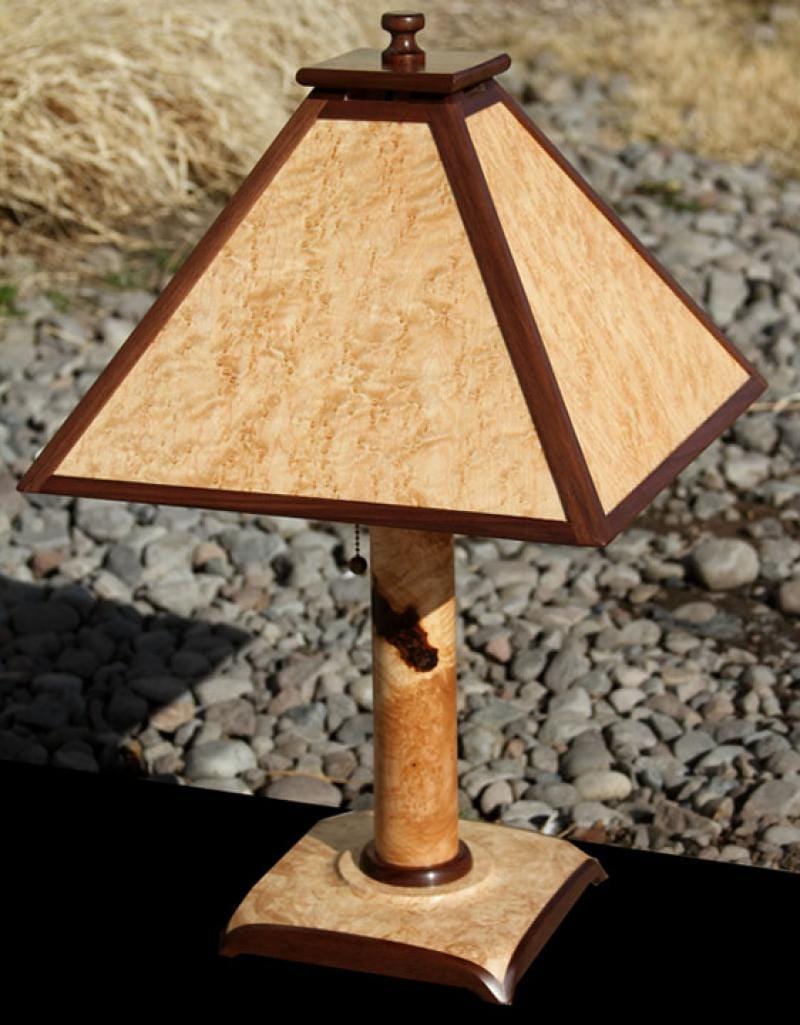 Custom Hardwood Lamp