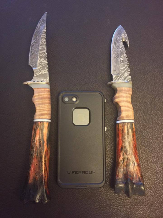 Custom Figured Maple Knives