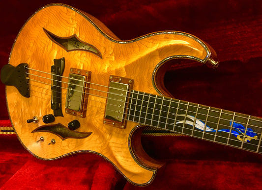 Port Orford Cedar and Curly Mahogany Guitar