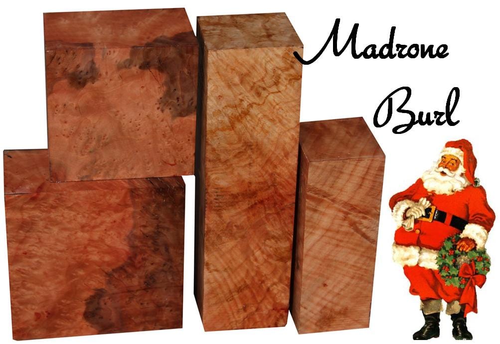 From Santa’s Workshop to Yours – Madrone Burl Turning Blanks