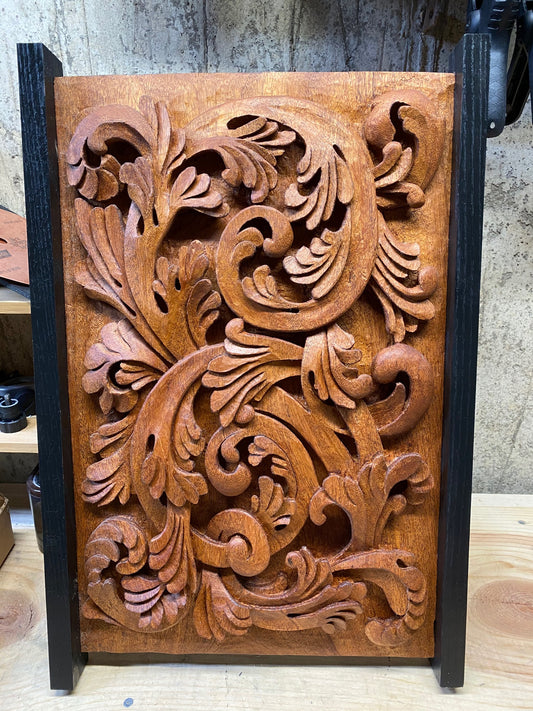 Carving in Mahogany