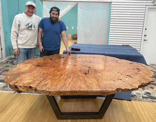 Massive Maple Burl Table