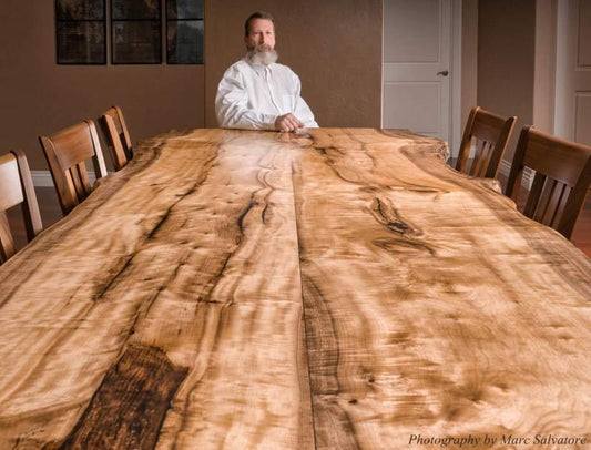 Oregon Myrtle Wood Slab Table