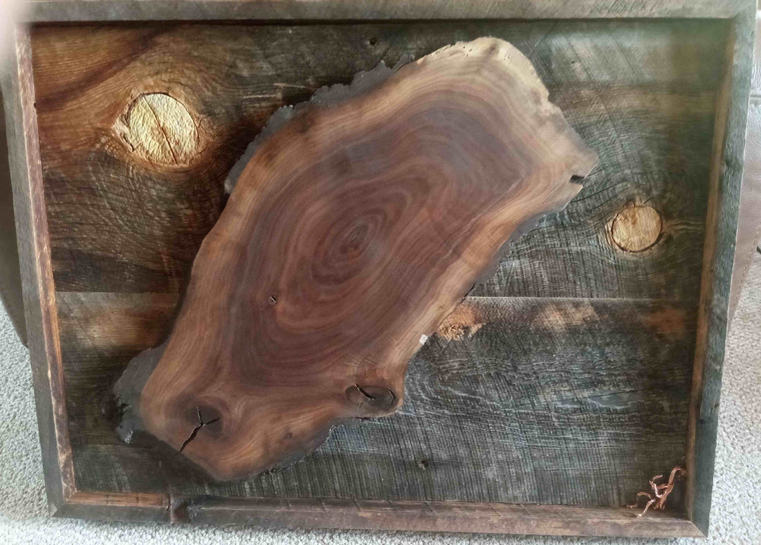 Night Sky Barn Wood with Claro Walnut Cookie