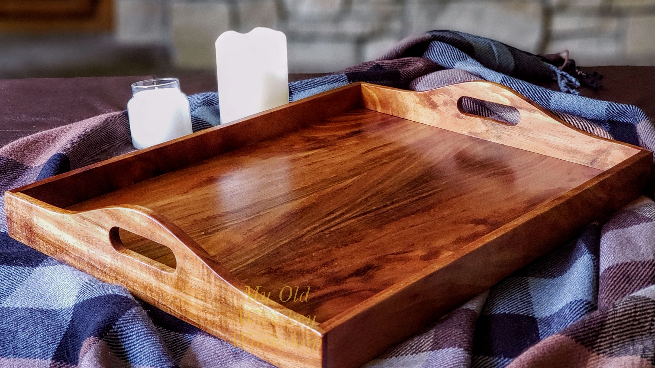 Ottoman Tray in Koa – Cook Woods