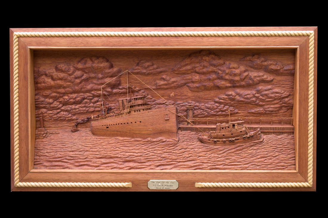 Hand Carved Deep Relief in Honduras Mahogany
