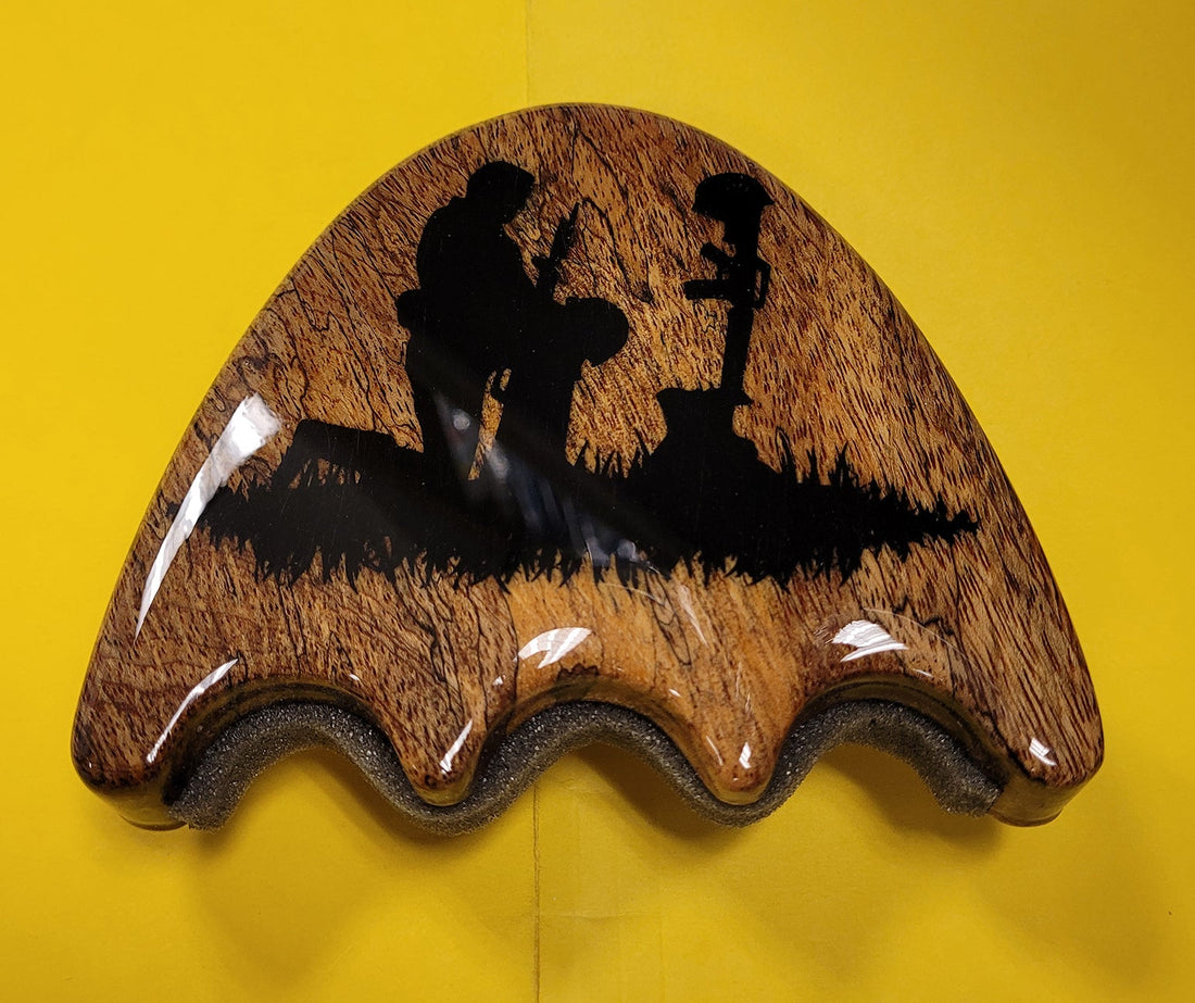 Pool Cue Holder in Spalted Jatoba