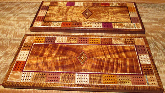 Quilted Maple Cribbage Boards