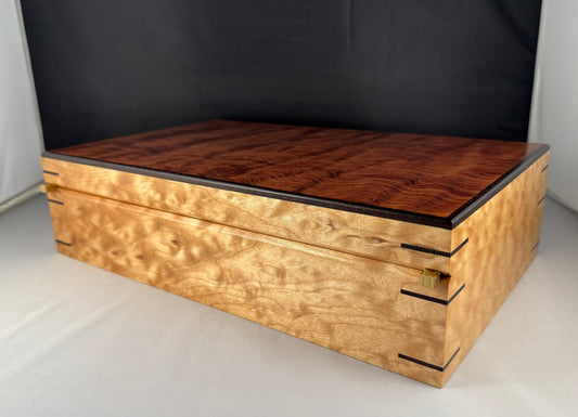 Quilted Maple and Waterfall Bubinga Watch Box