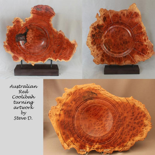 Various Turnings Australian Red Coolibah Burl