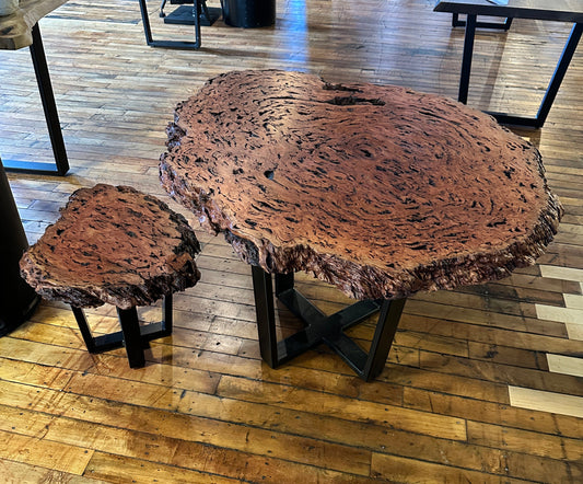 Red Mallee Burl Table