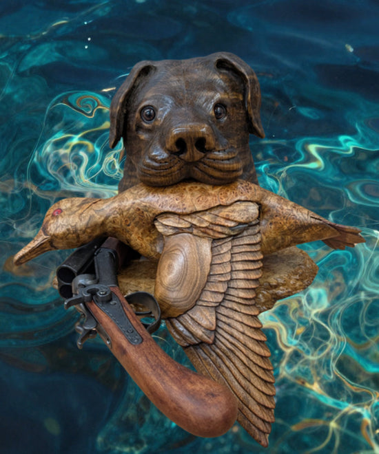 Retriever in Tiger Maple and Elm Burl