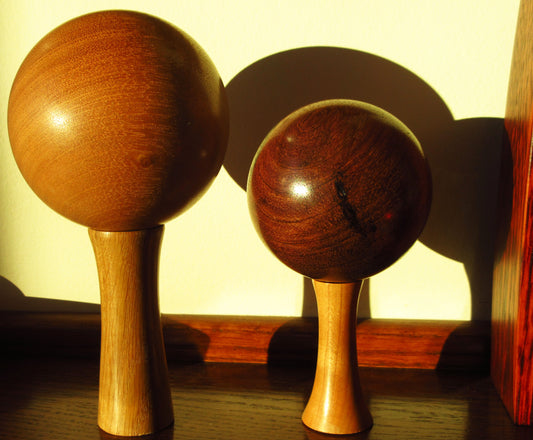 Saturn & Mars in Walnut and Maple