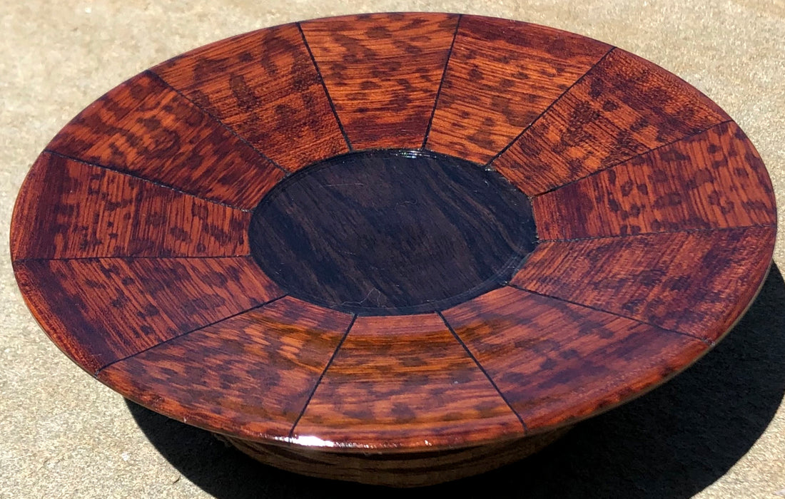 Snakewood and African Blackwood Plate