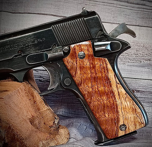 Spalted Jatoba grips for Star BM pistol