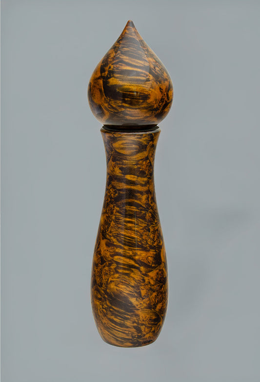 Triple Dyed Maple Burl Peppermill