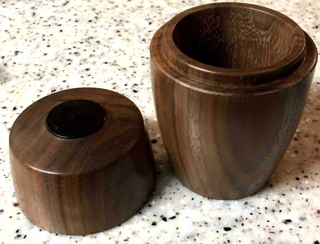 Turned Lidded Walnut Box