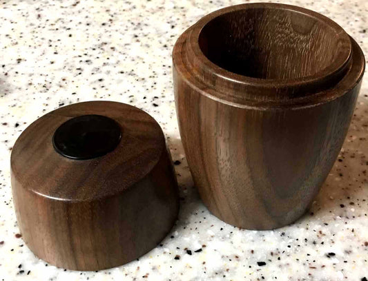 Turned Lidded Walnut Box