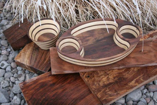 Platter & Bowl by Nelson Gibson