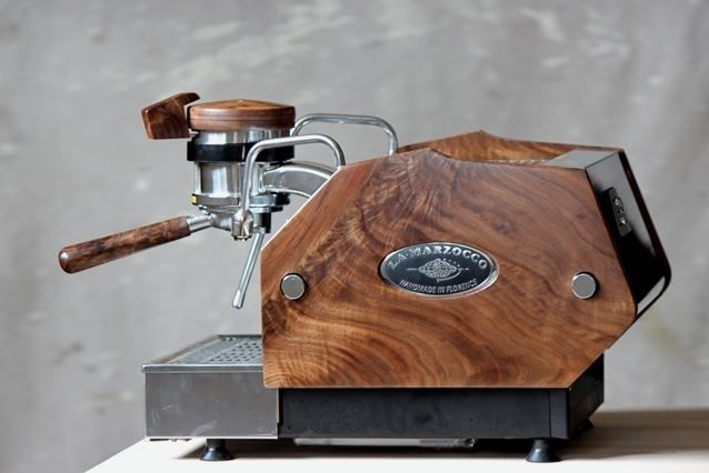 Espresso Machine in Walnut