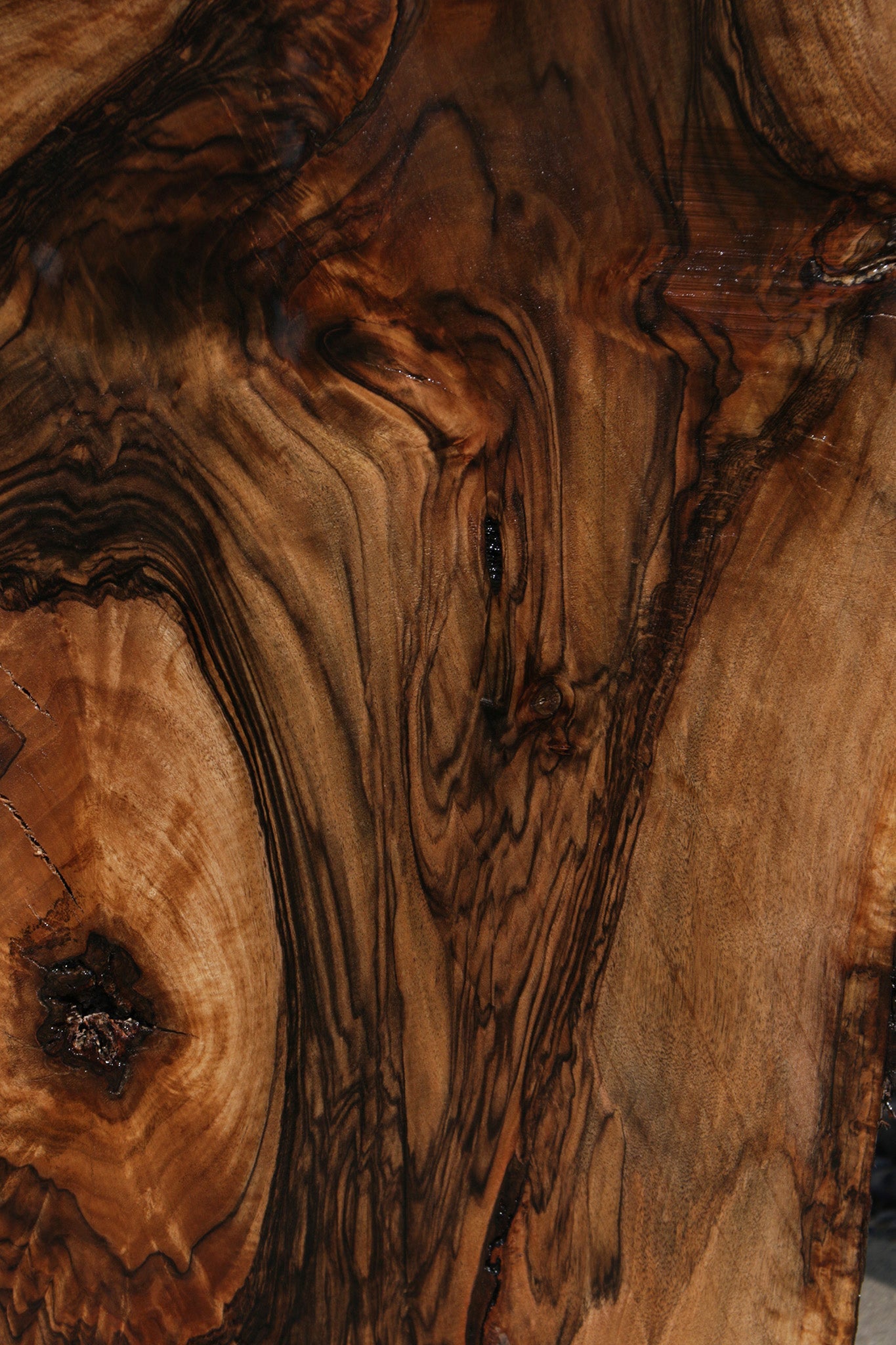 W22-9942 Bookmatch live edge walnut wood slab 99x42 – R-Home Furniture