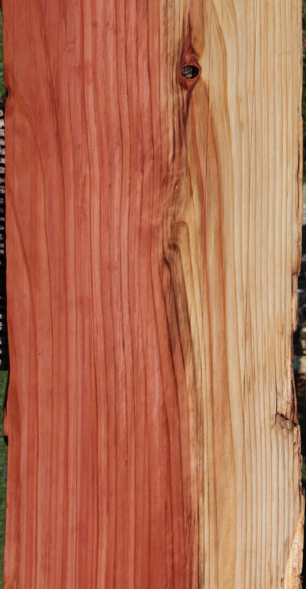 Rustic Redwood Live Edge Mantel