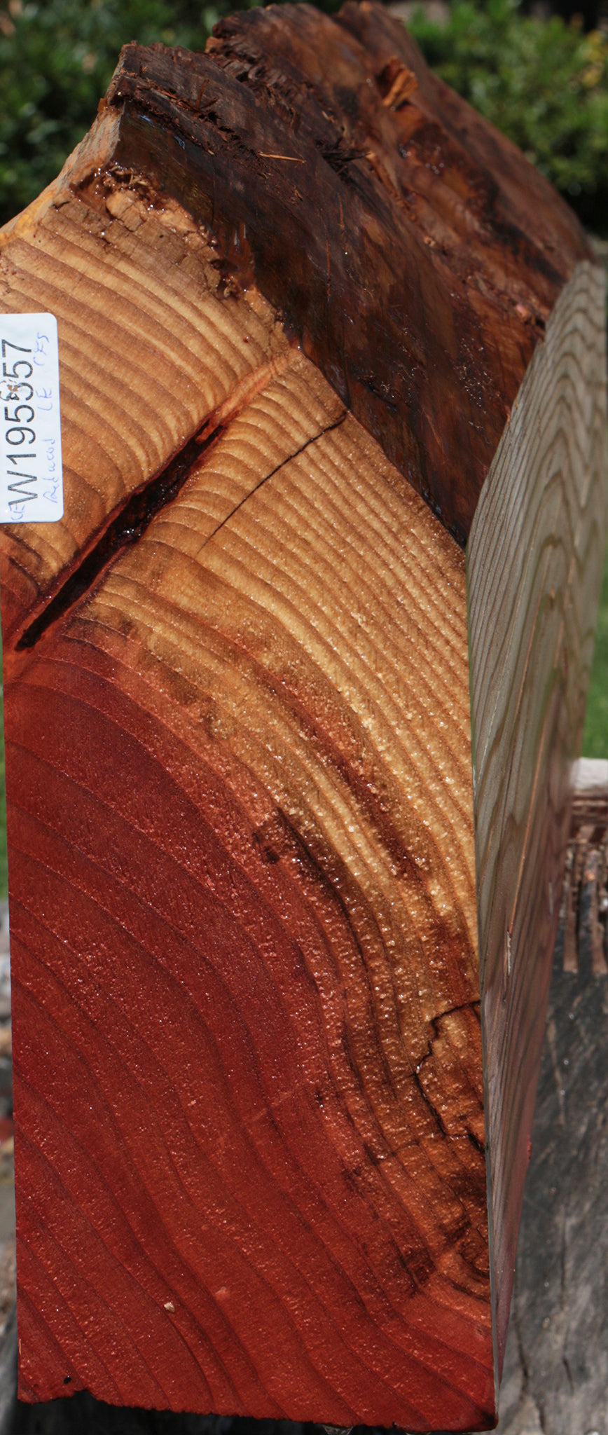 Rustic Redwood Live Edge Mantel