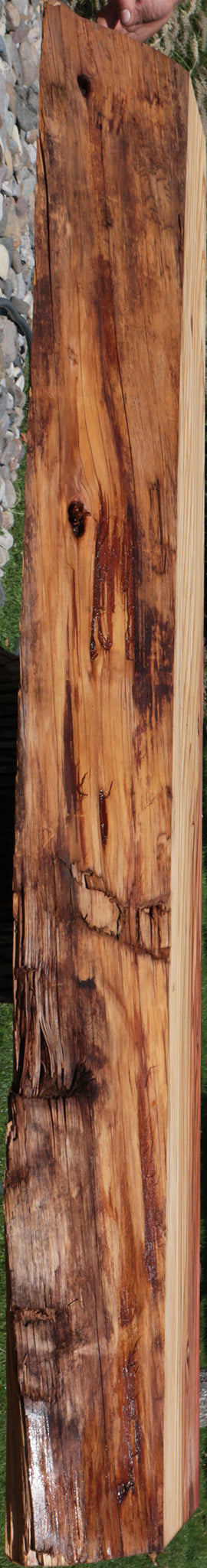 Rustic Redwood Live Edge Mantel