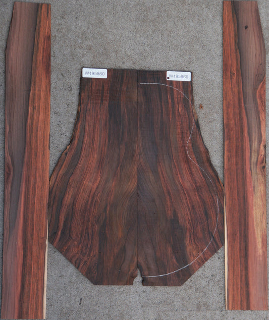 Exhibition Brazilian Rosewood Guitar Back and Side Set